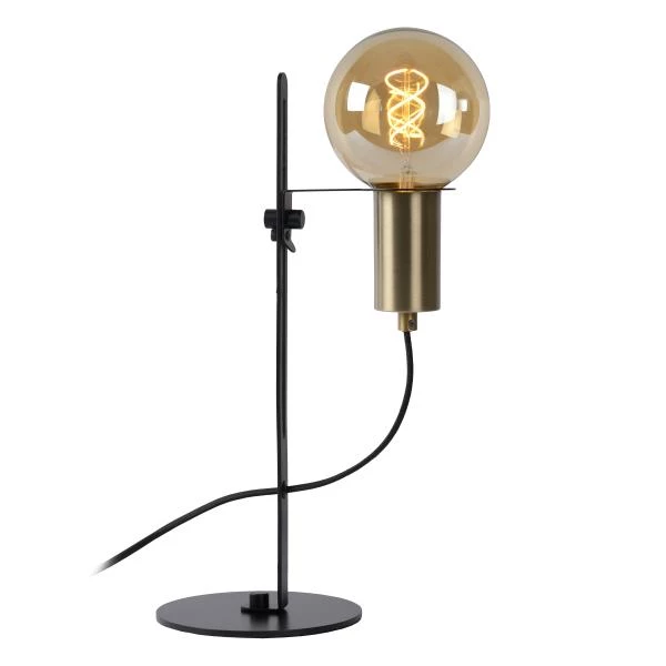 Lucide MALCOLM - Tischlampe - Ø 23 cm - 1xE27 - Schwarz - Detail 2
